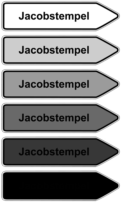 Zeichen "Jacobstempel - Verlauf"